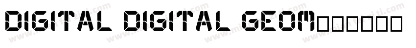 digital digital geom字体转换